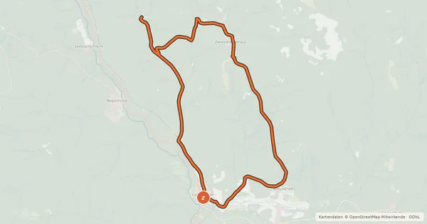 Kartenübersicht der Radroute Radweg 2