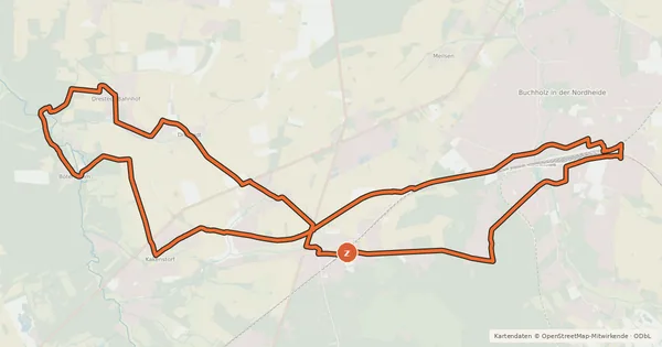 Kartenübersicht der Radroute Radweg 2