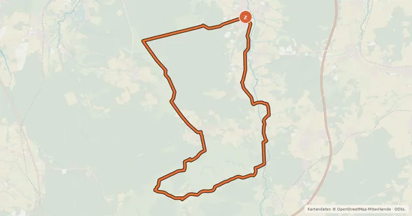 Kartenübersicht der Radroute Radweg 23