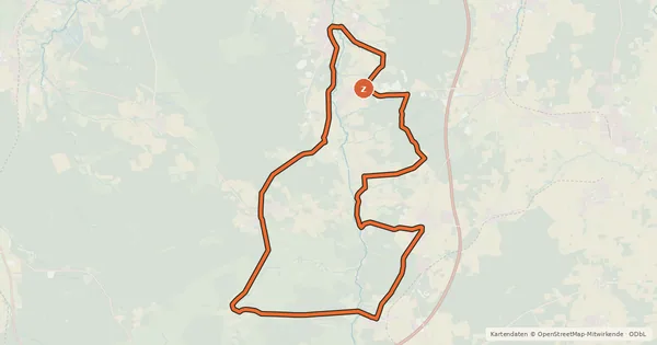 Kartenübersicht der Radroute Radweg 25