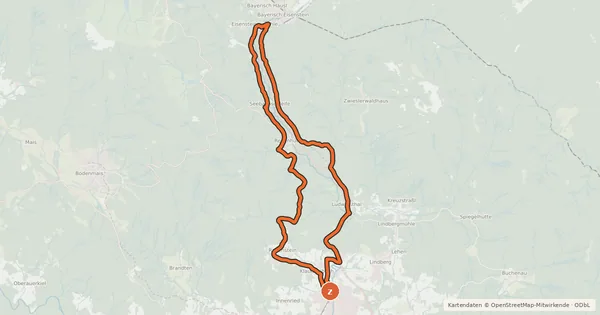 Kartenübersicht der Radroute Radweg 3