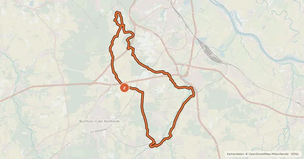 Kartenübersicht der Radroute Radweg 5