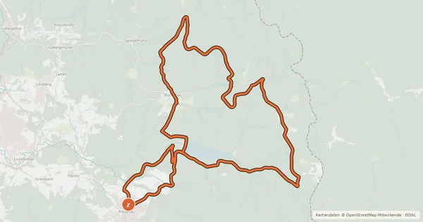Kartenübersicht der Radroute Radweg 6