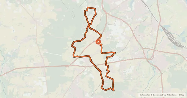 Kartenübersicht der Radroute Radweg 6