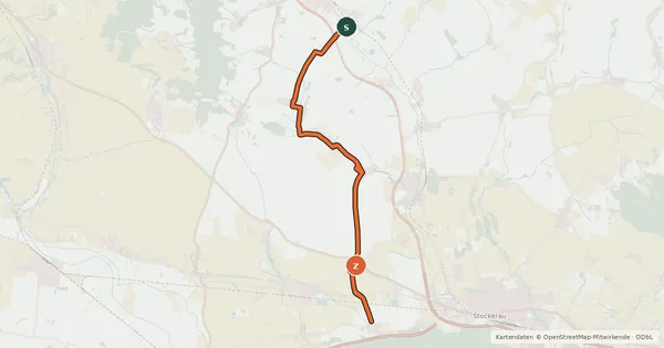 Kartenübersicht der Radroute Radweg 842