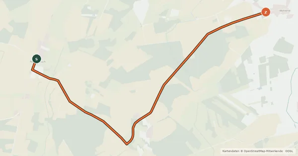 Kartenübersicht der Radroute Radweg 9