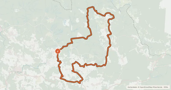Kartenübersicht der Radroute Radweg 90