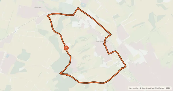 Kartenübersicht der Radroute Radweg 90