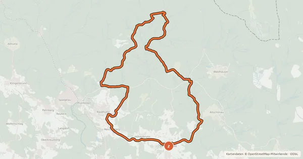 Kartenübersicht der Radroute Radweg 93