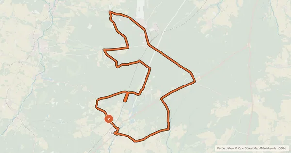 Kartenübersicht der Radroute Radweg Regionalschleife 4 Eschede
