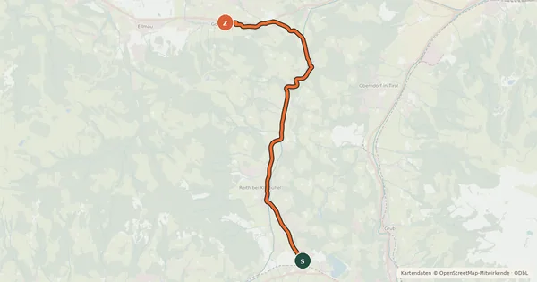 Kartenübersicht der Radroute Radweg Reith bei Kitzbühel