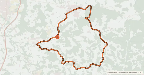Kartenübersicht der Radroute Radweg rund um den Buchberg