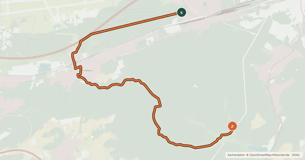 Kartenübersicht der Radroute Radweg Tour 9