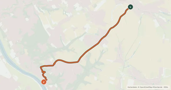 Kartenübersicht der Radroute Radweg Weißig - Wachwitz