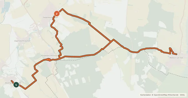 Kartenübersicht der Radroute Radwegverbindung Koglweg (B30) - Neusiedlerseeweg (B10)