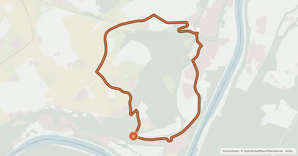 Kartenübersicht der Radroute Raitenhaslach-Runde
