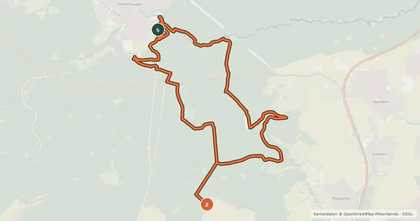 Kartenübersicht der Radroute Ranzenpuffer-Tour