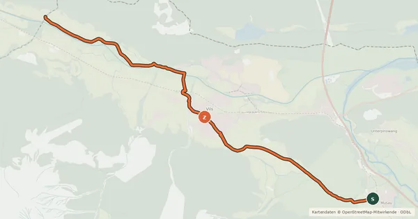 Kartenübersicht der Radroute Ranzentalradweg