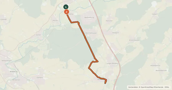 Kartenübersicht der Radroute Regionalpark Limesroute