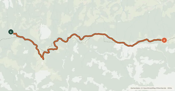 Kartenübersicht der Radroute Remschnigg - Alm