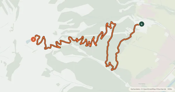 Kartenübersicht der Radroute Reuttener Hahnenkamm