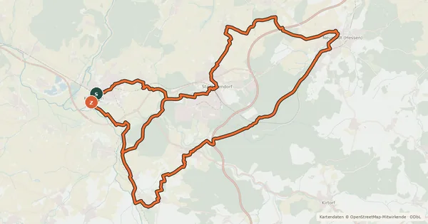 Kartenübersicht der Radroute Rhein-Main-Vergnügen 11
