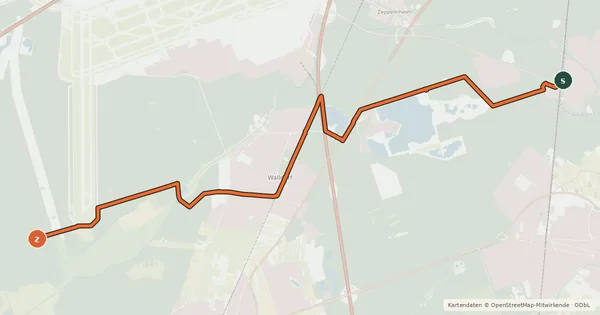 Kartenübersicht der Radroute Rhein-Main-Vergnügen Route 1/3