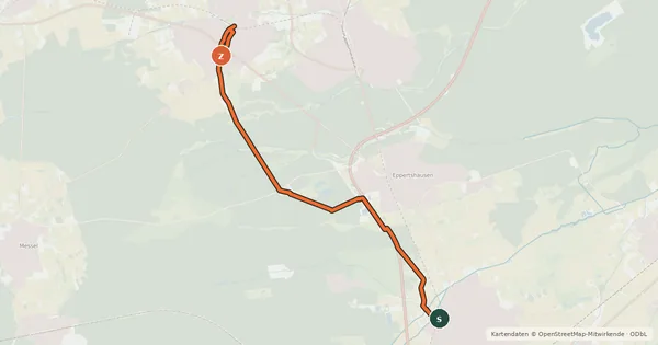 Kartenübersicht der Radroute Rhein-Main-Vergnügen Route 1/5