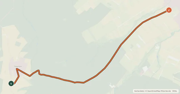 Kartenübersicht der Radroute Rheinbach (21) - Meckenheim Ersdorf (91)