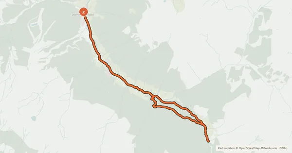 Kartenübersicht der Radroute Riedleralm Tour