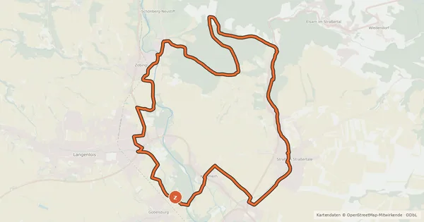Kartenübersicht der Radroute Riesling-Tour