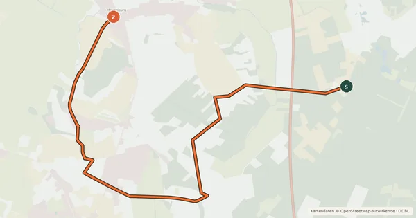 Kartenübersicht der Radroute Rittertour