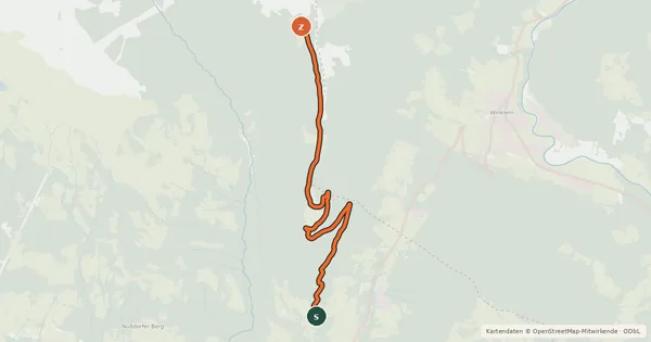 Kartenübersicht der Radroute Roaner Alm