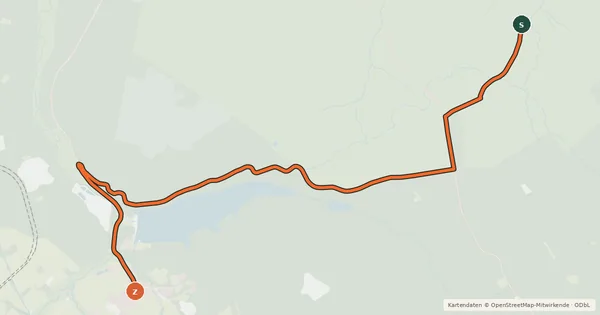 Kartenübersicht der Radroute Roetgen (08) - Roetgen (10)