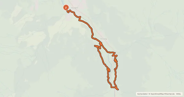 Kartenübersicht der Radroute Rona Bike