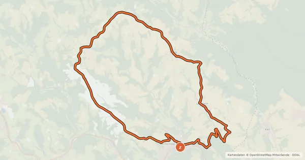 Kartenübersicht der Radroute Rosengartenroute - E-Bike