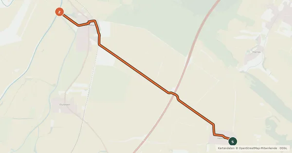 Kartenübersicht der Radroute Route 1-11 Gorsleben-Hemleben