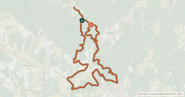Kartenübersicht der Radroute Route 5