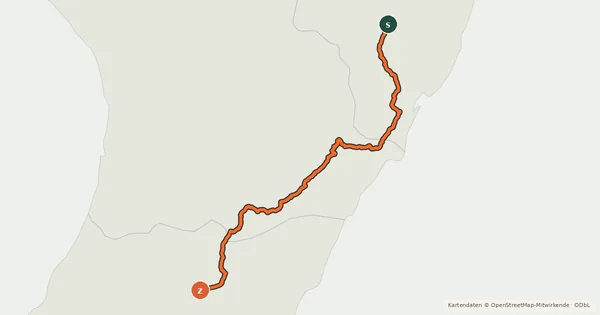 Kartenübersicht der Radroute Route 52