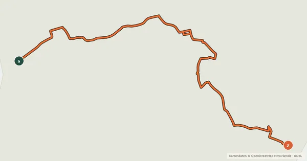 Kartenübersicht der Radroute Route 6