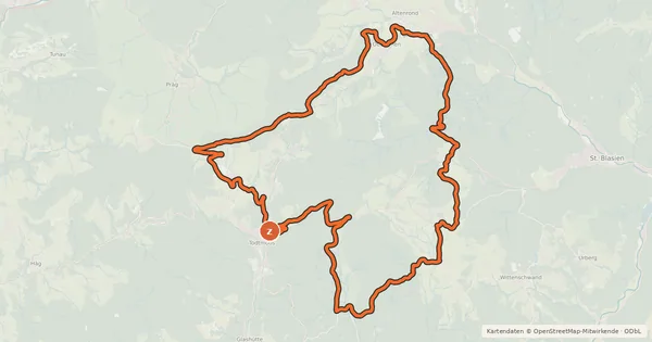 Kartenübersicht der Radroute RouteWT 11 - Die Sportliche