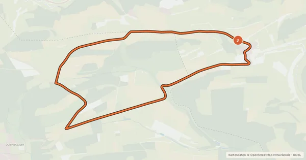 Kartenübersicht der Radroute RSW (HSK-70) Medebach-Düdinghausen - (xx) Willingen-Welleringhausen