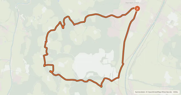 Kartenübersicht der Radroute Rummler Runde