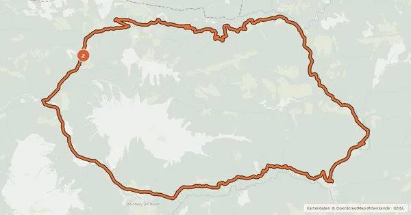 Kartenübersicht der Radroute Rund um den Guffert