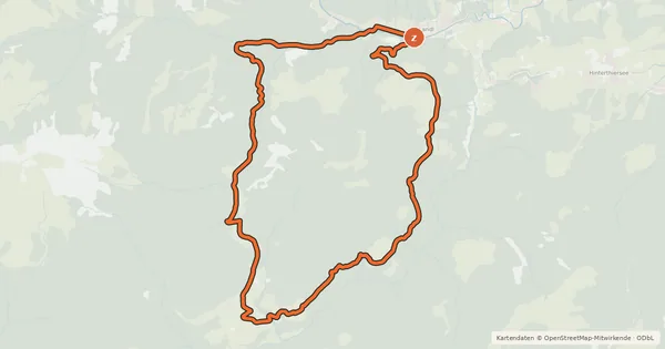 Kartenübersicht der Radroute Rund um den Larchberg