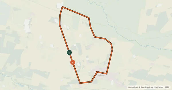 Kartenübersicht der Radroute Rund um Wesseloh Radweg