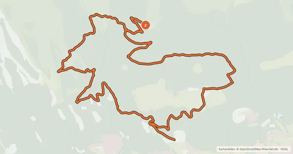 Kartenübersicht der Radroute Rundroute Rumer Alm