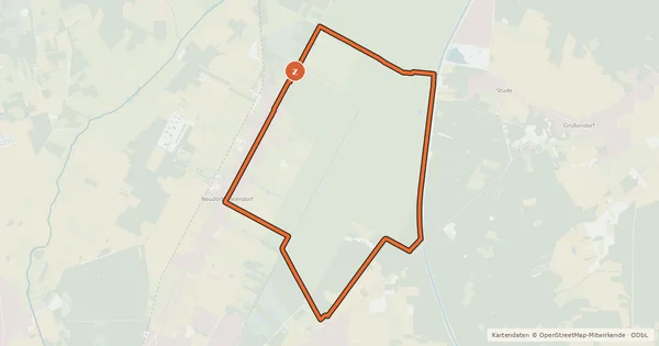 Kartenübersicht der Radroute Rundweg Großes Moor
