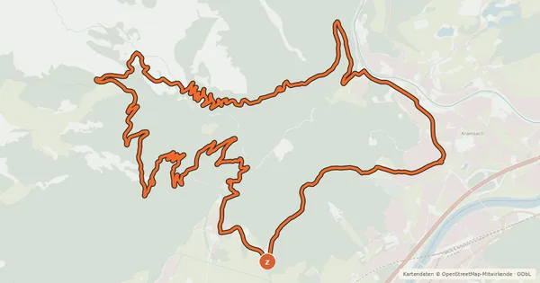 Kartenübersicht der Radroute Rundweg Pletzachalm