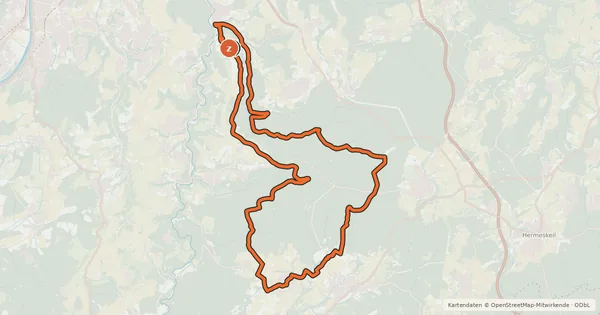 Kartenübersicht der Radroute Ruwer Rad-Aktiv-Route